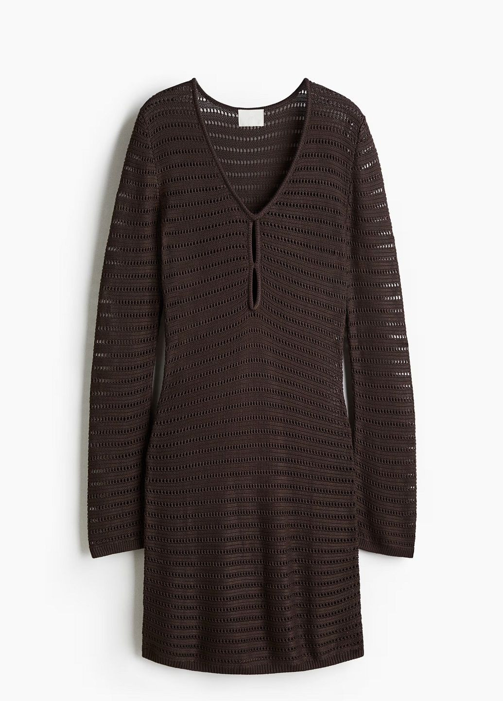 Темно-коричнева кежуал сукня H&M однотонна