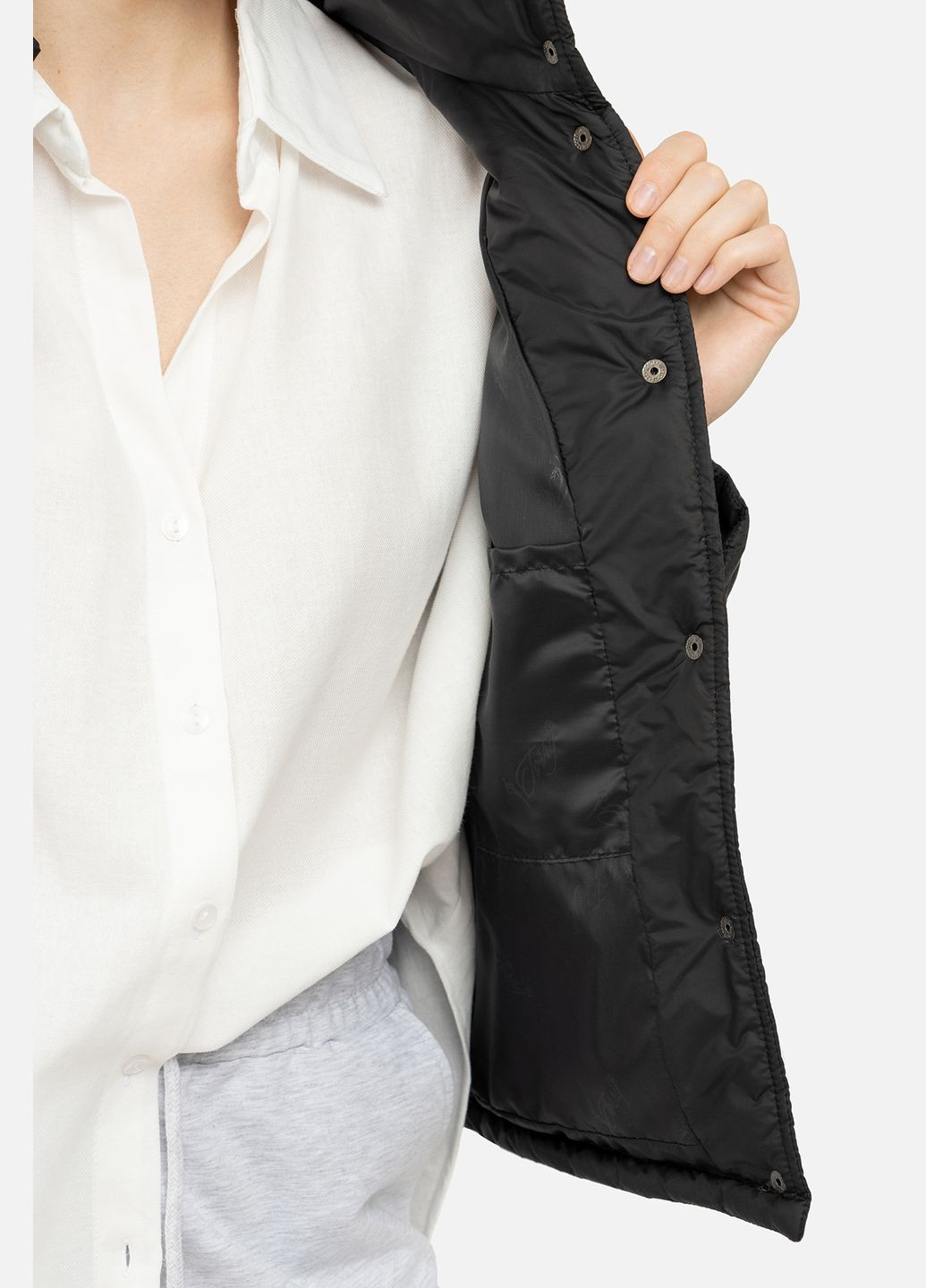 Черная демисезонная женская куртка цвет черный cb-00243901 Torry