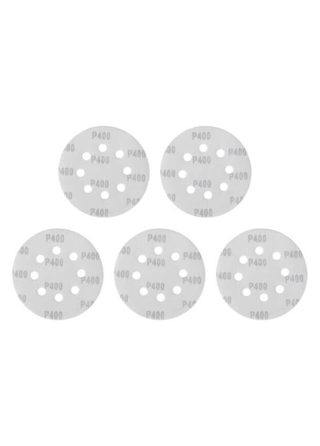 Круг шліфувальний самоклейний 125 мм Р400 для ексцентрикових шліфмашин (5 шт.) Intertool (332203037)