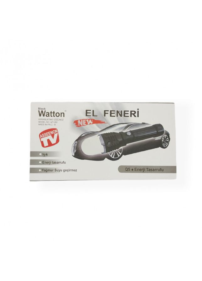 Фонарик аккумуляторный алюминиевый тактический WT-282 с дальностью 200-250 метров, с автозарядкой Watton (338854923)