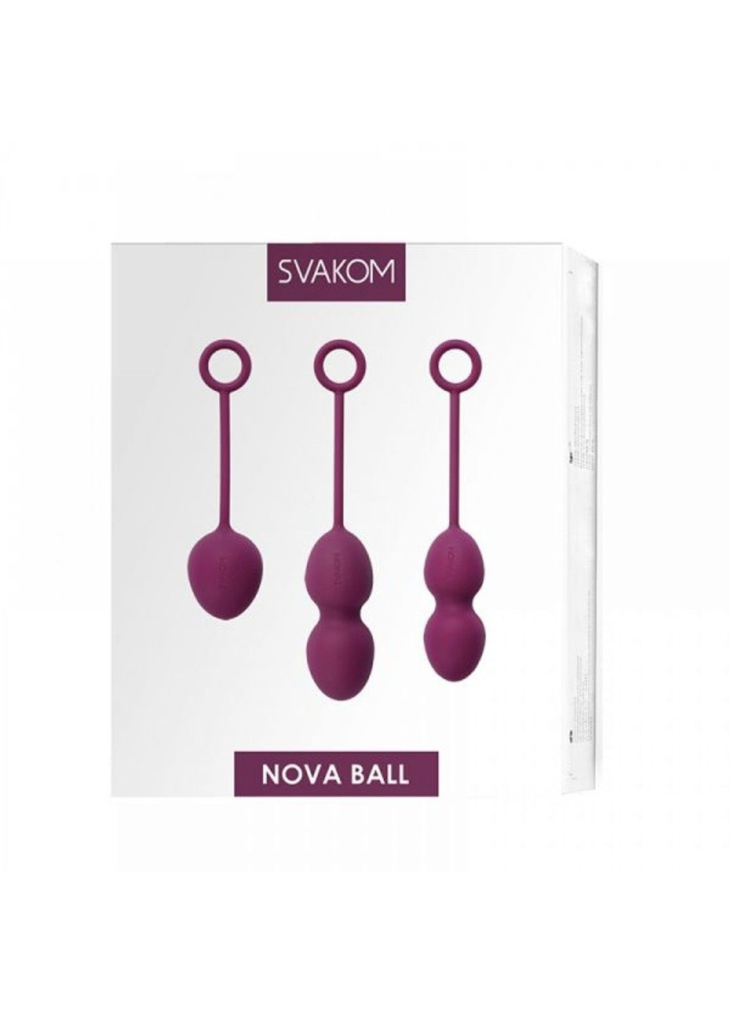 Набор вагинальных шариков Nova Ball —, фиолетовые Svakom (289385033)