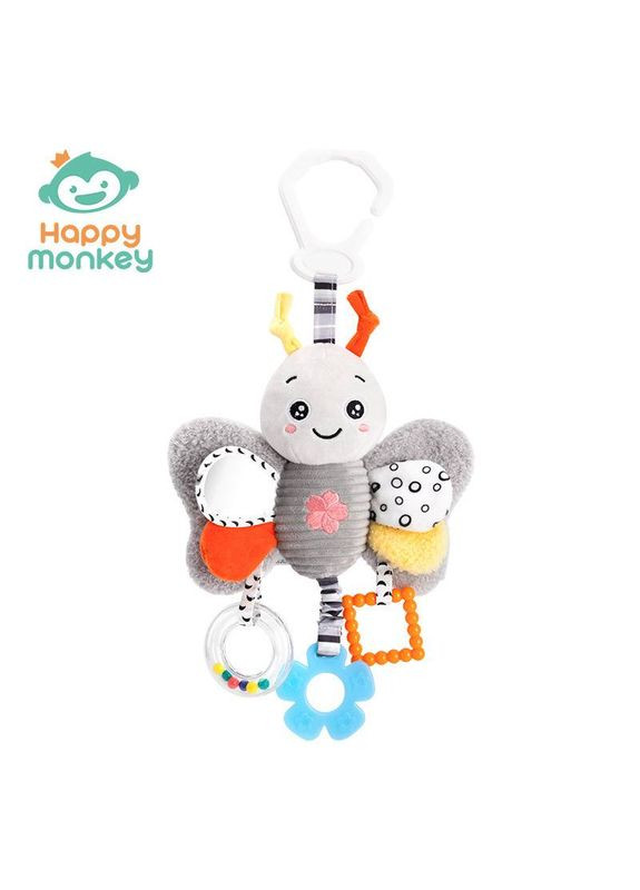 Мягкая развивающая игрушка-подвеска XA27A-B Бабочка Happy Monkey (350349742)