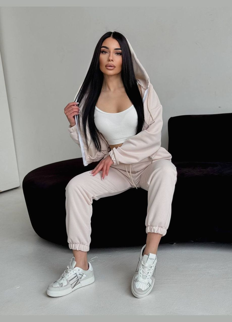 Женский спортивный костюм джогера и укороченная кофта на молнии. Nositi (329248701)