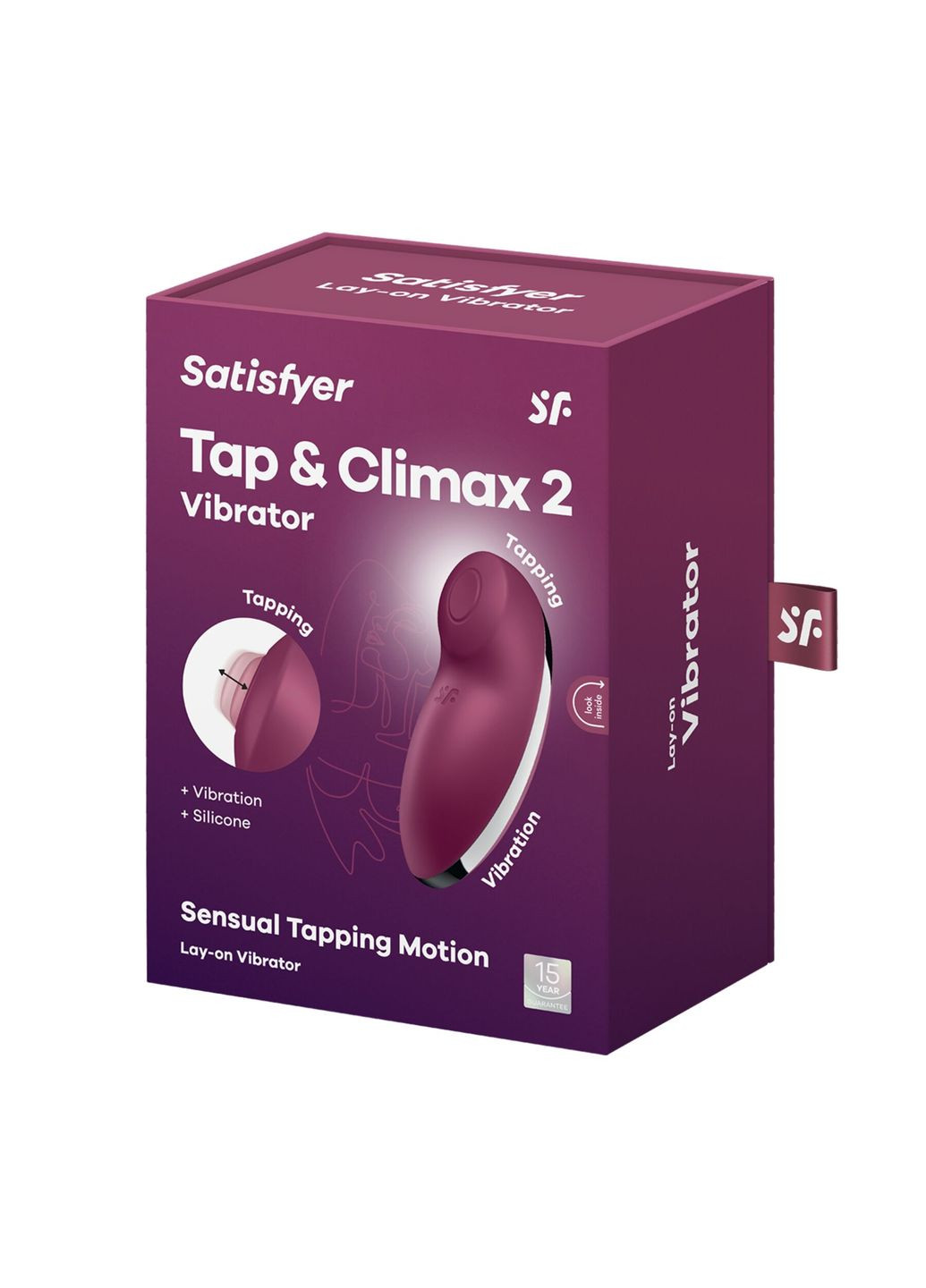 Вібростимулятор-пульсатор Tap & Climax 2 Red, ефект постукування пальцем Satisfyer (369779950)