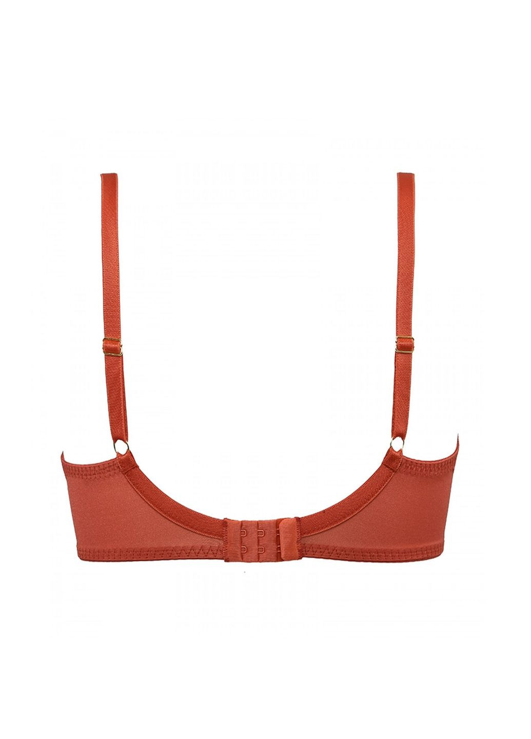Теракотовий балконет бюстгальтер балконет з вишивкою Ewa Bien з кісточками