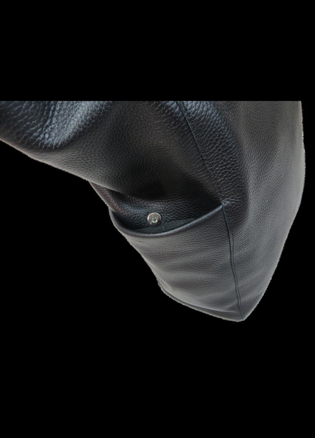 Жіноча шкіряна сумка на двох ручках Україна Чорна Borsacomoda (336885030)