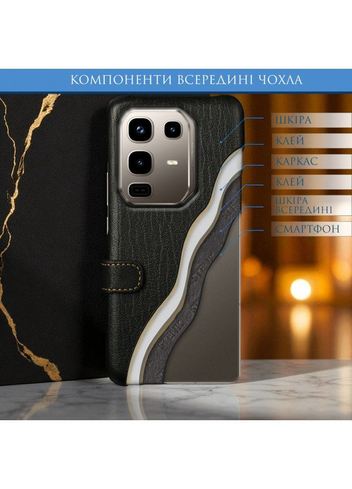 Чохол книжка Premium для Infinix Note 50 Pro 4G Чорний (79760) Stenk (362376312)