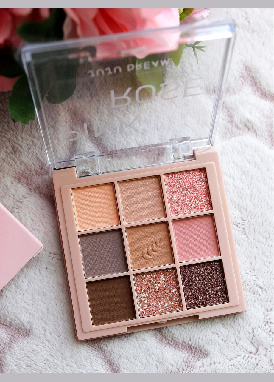 Нежная палетка теней для век Pink Rose Juju Dream 9 цветов Kiss Beauty (314872898)