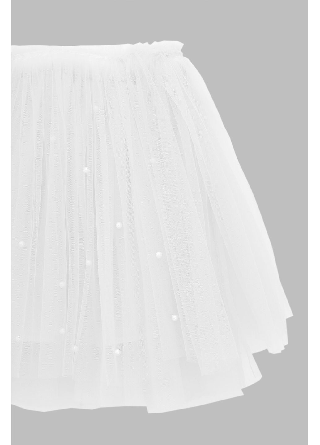 Белая повседневный однотонная юбка XZKAMI