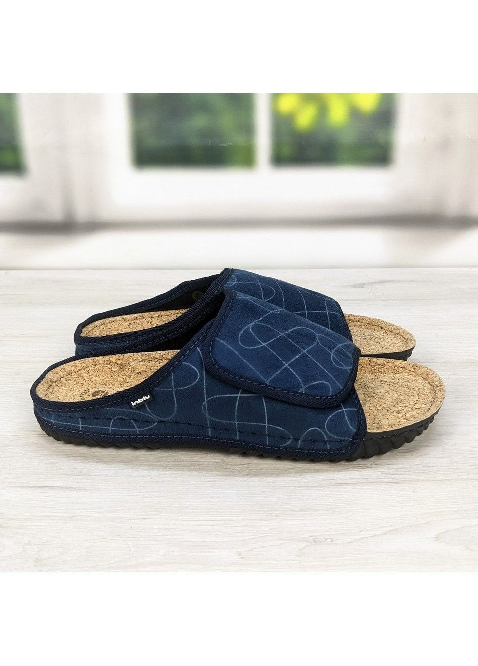 Синие тапочки мужские комнатные Inblu