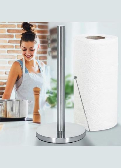 Кухонний тримач для паперових рушників на стіл MR-1035 Сріблястий Maestro (317619345)