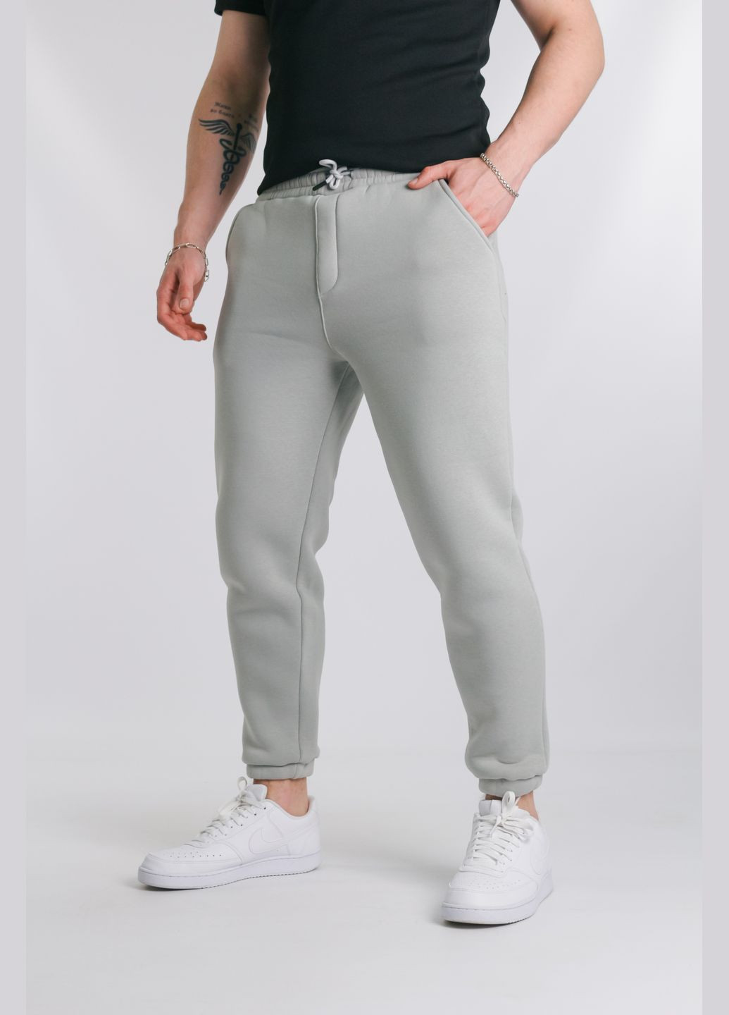 Штани чоловічі з тринитки "Fleece" м'ята Intruder (312488876)