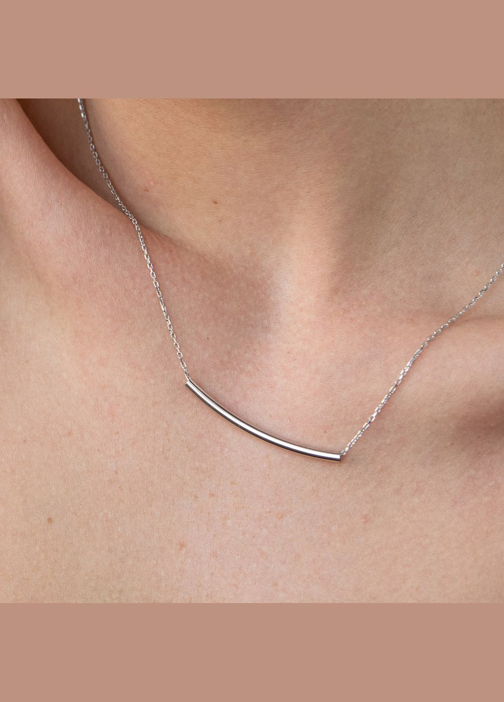 Серебряное колье без камней 18790 55 Oniks (264024994)