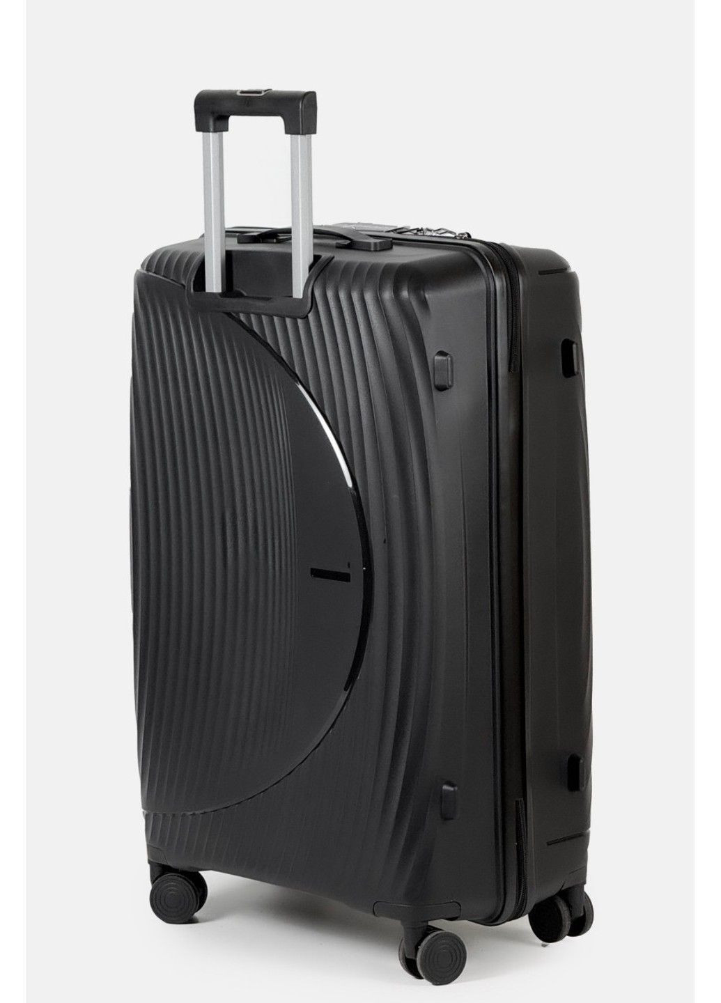 Большой пластиковый чемодан 608-1-BL Tourist (370853683)