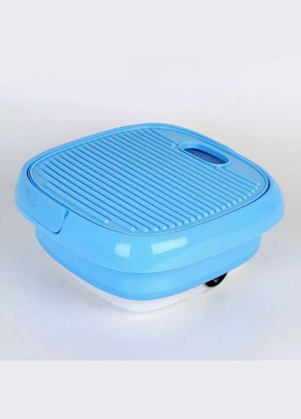 Складна пральна машинка, блакитна портативна пралка, дорожня пральна машина автомат до 2 кг No Brand (303724701)