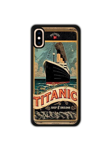 Чохол для Apple Iphone XS MAX Тітанік Чорний No Brand (302084578)