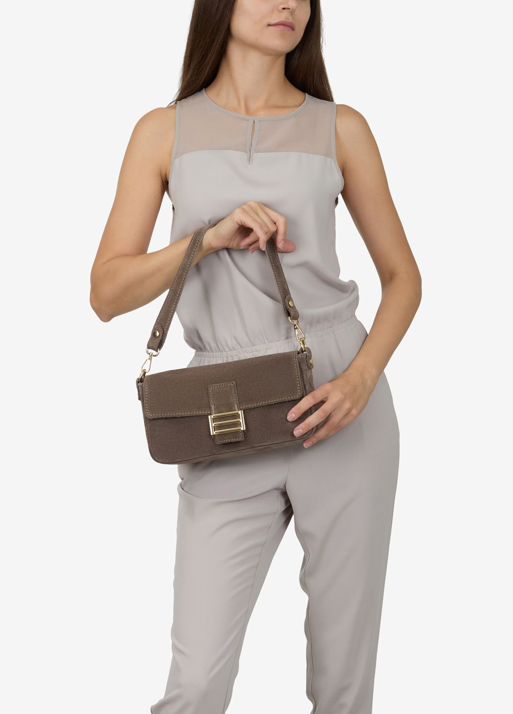 Сумка женская замшевая кросс-боди маленькая Сrossbody Regina Notte (364673911)