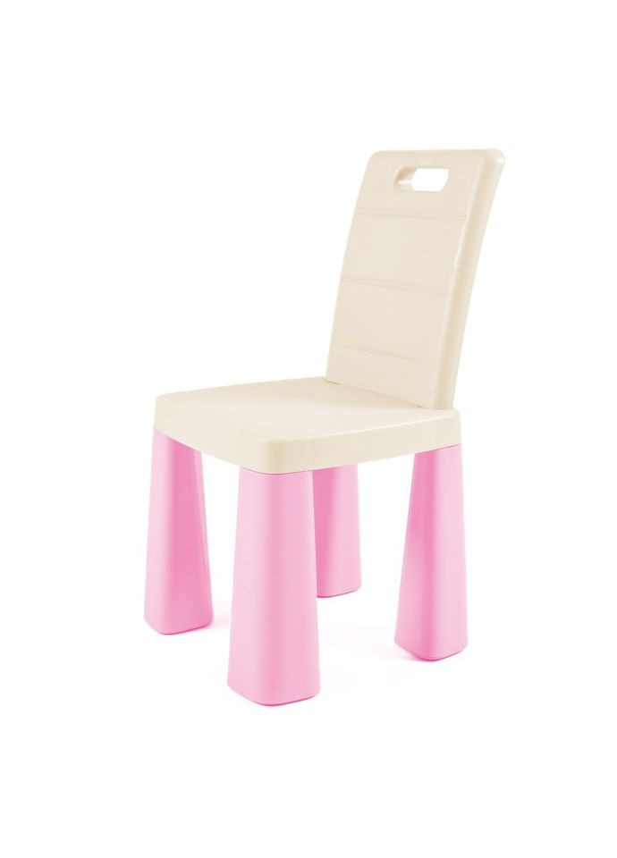Стілець-табурет для дітей трансформер бежево-рожевий 60 см (04690/12) Doloni (365590270)