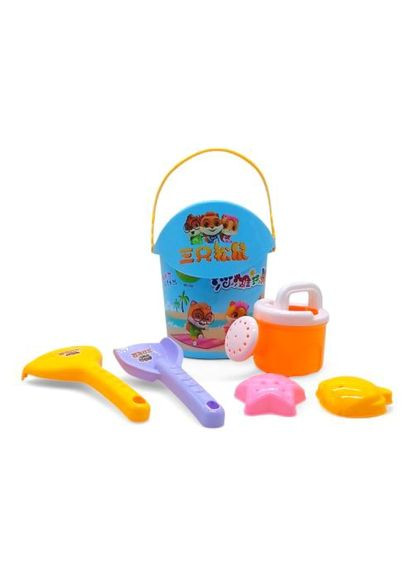 Песочный набор 6 элементов fansheng для детей ведро лейка формочки для игры на пляже ProDobro (367092319)