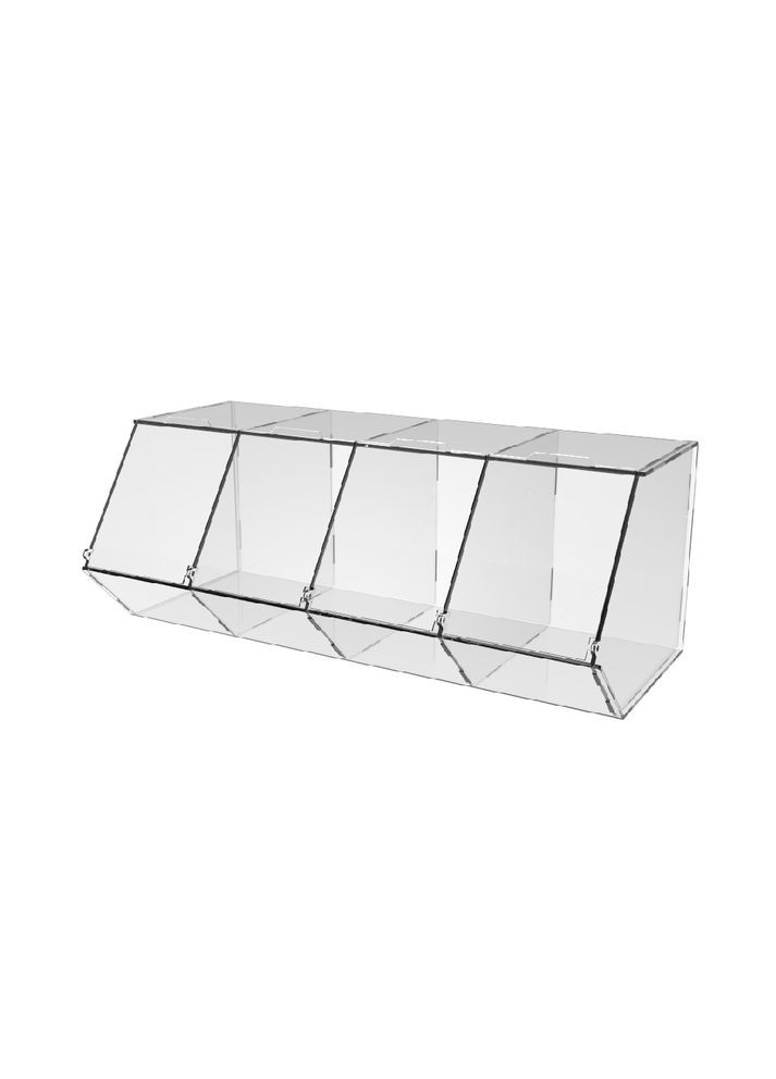 Диспенсер 390х180х150мм для мармеладов, снеков, орехов 4 ячейки Ekostar (366599665)