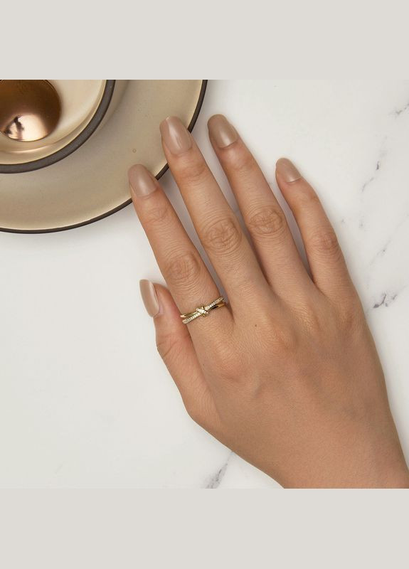 Серебряное кольцо с керамикой и фианитами. No Brand (362176886)