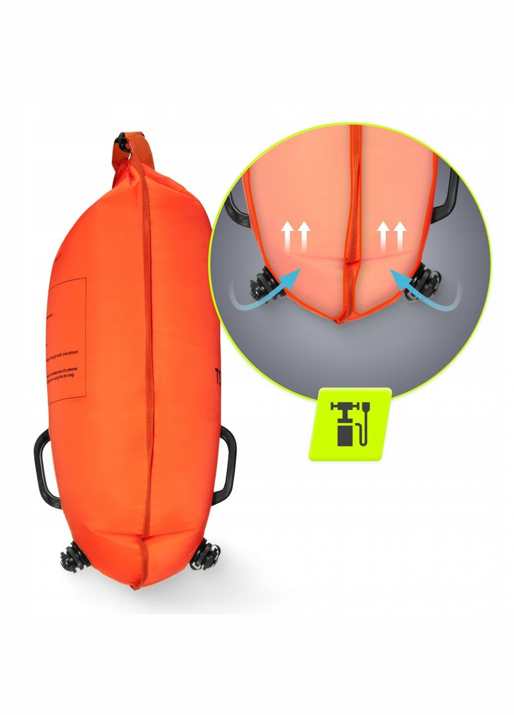 Буй для плавания надувной 2 в 1 Orange () TSUNAMI P-5907739312716 (340459026)
