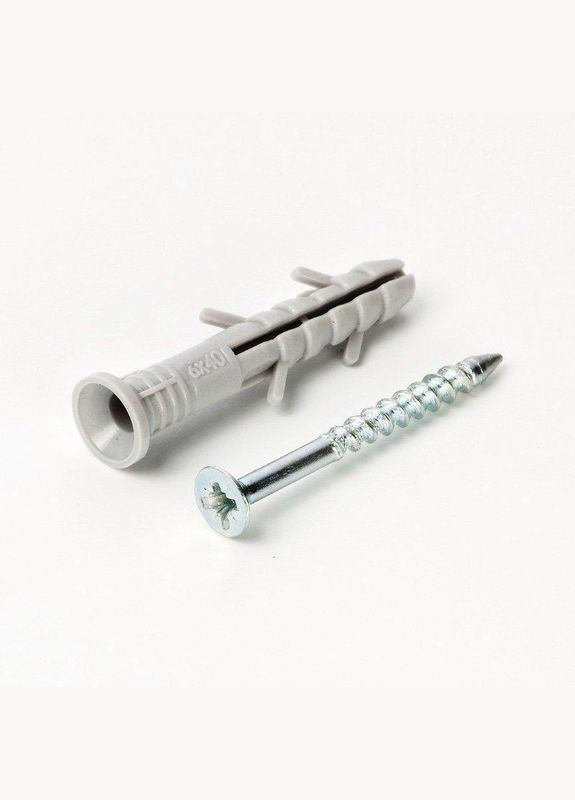 Дюбель забивной со стальным гвоздем 6*40, тайком, (уп.100шт) Wave (342070965)