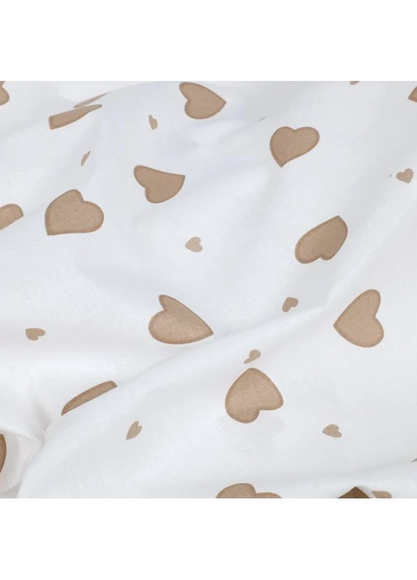 Простирадло на резинці 200x200x25 BEIGE HEARTS (2200000036063) Cosas (391378488)
