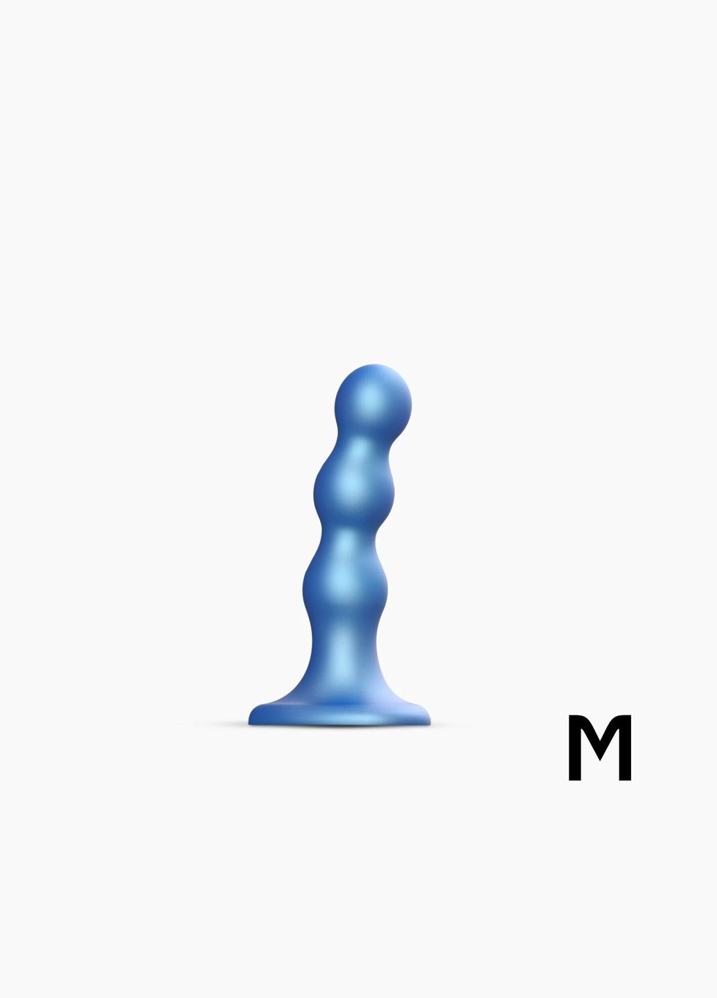 Насадка для страпона Dildo Plug Balls Blue Metallic M Strap-On-Me (335389265)