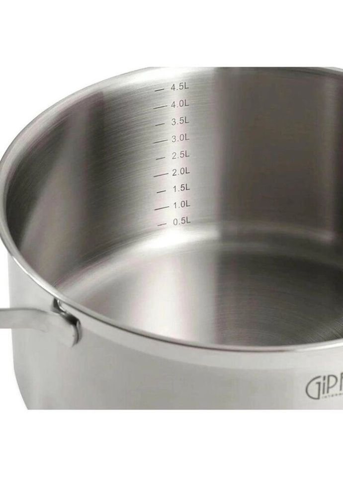 Кастрюля с крышкой Metropole GP-1735 5.2 л 24 см серебристая Gipfel (335972618)