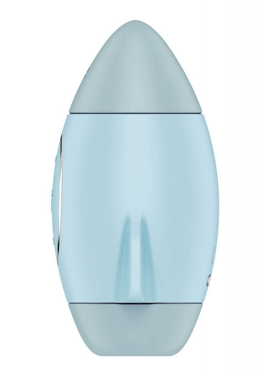 Вакуумный вибратор двойного действия в виде Ракеты Mission Control, голубой Satisfyer (303890066)