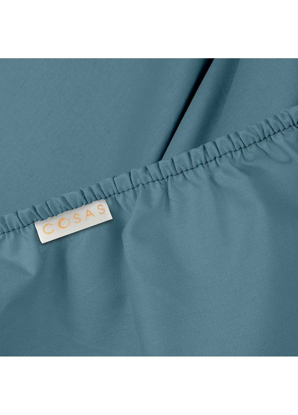 Двоспальна постіль з простирадлом на гумці MINI DOTS CS17 180х220 см Cosas (307474997)