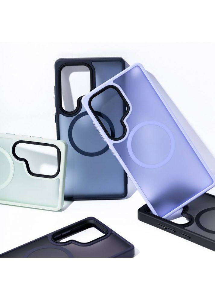 Чохол Matte Insane Case with Magnetic Ring light purple Wave Samsung Galaxy S25 Ultra (365749395)