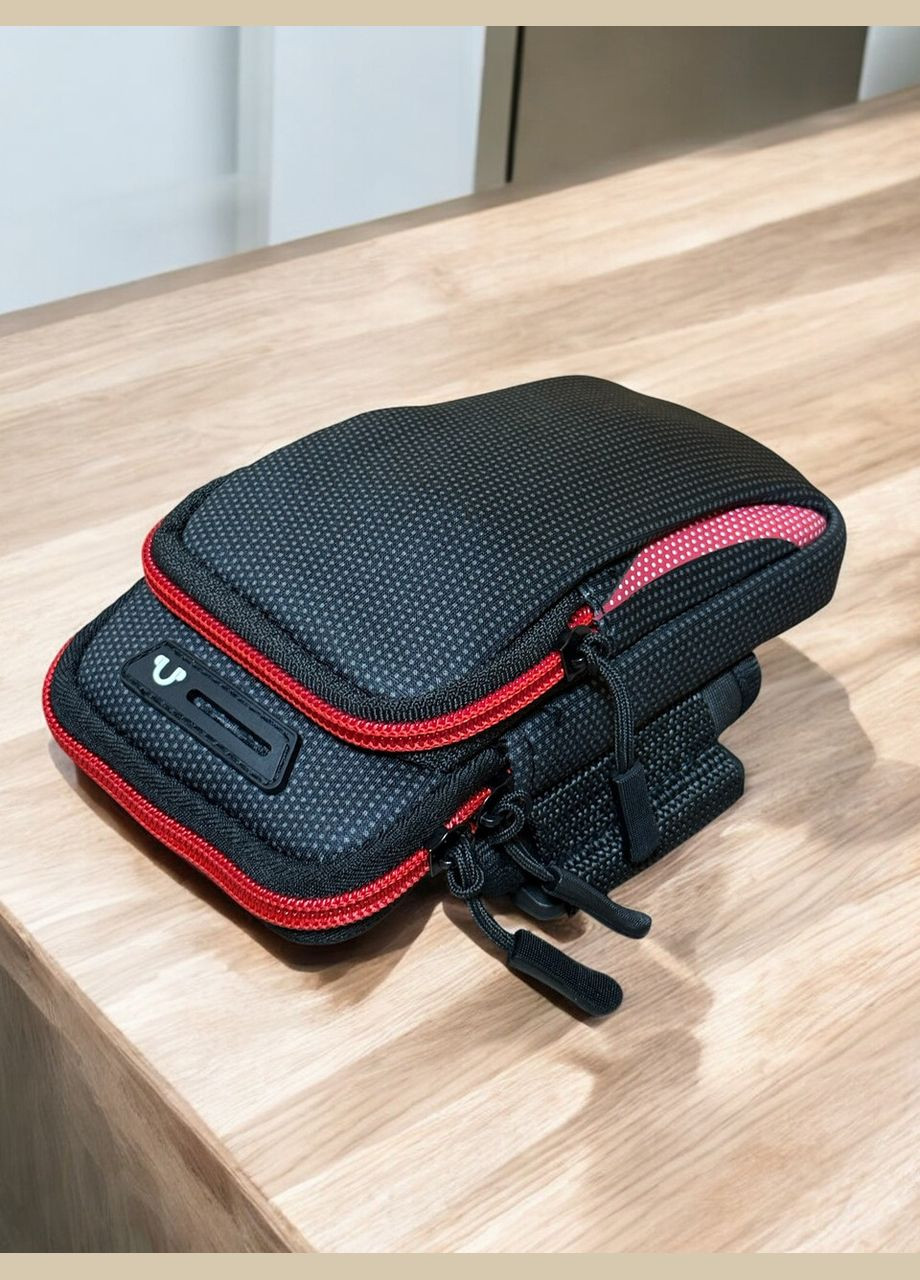 Чехол на руку Sport универсальный спортивный для телефона до 6.5" - Black/Red Primo (343052386)