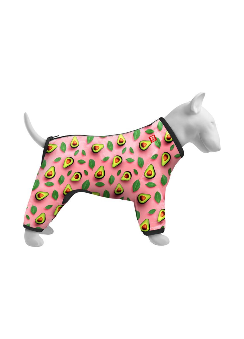 Вітровка для собак Clothes, малюнок "Авокадо на рожевому", M35, В 59-62 см, С 37-40 см WAUDOG (322643093)