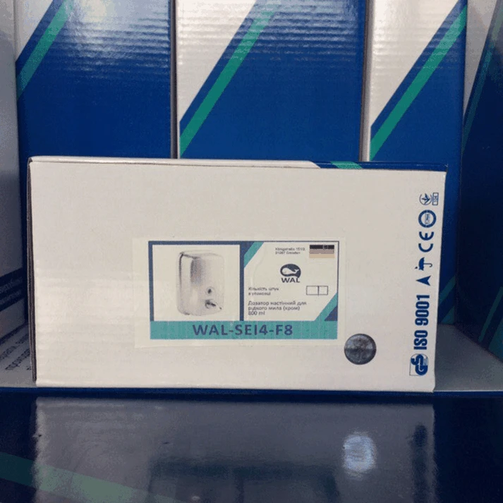 Настінний дозатор для рідкого мила (хром) 800 ml SEI4-F8 WAL (308752862)