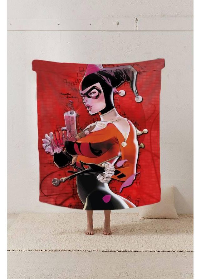 Плед 3D Харли Квинн Комикс 29612 180х215 см No Brand (358099396)