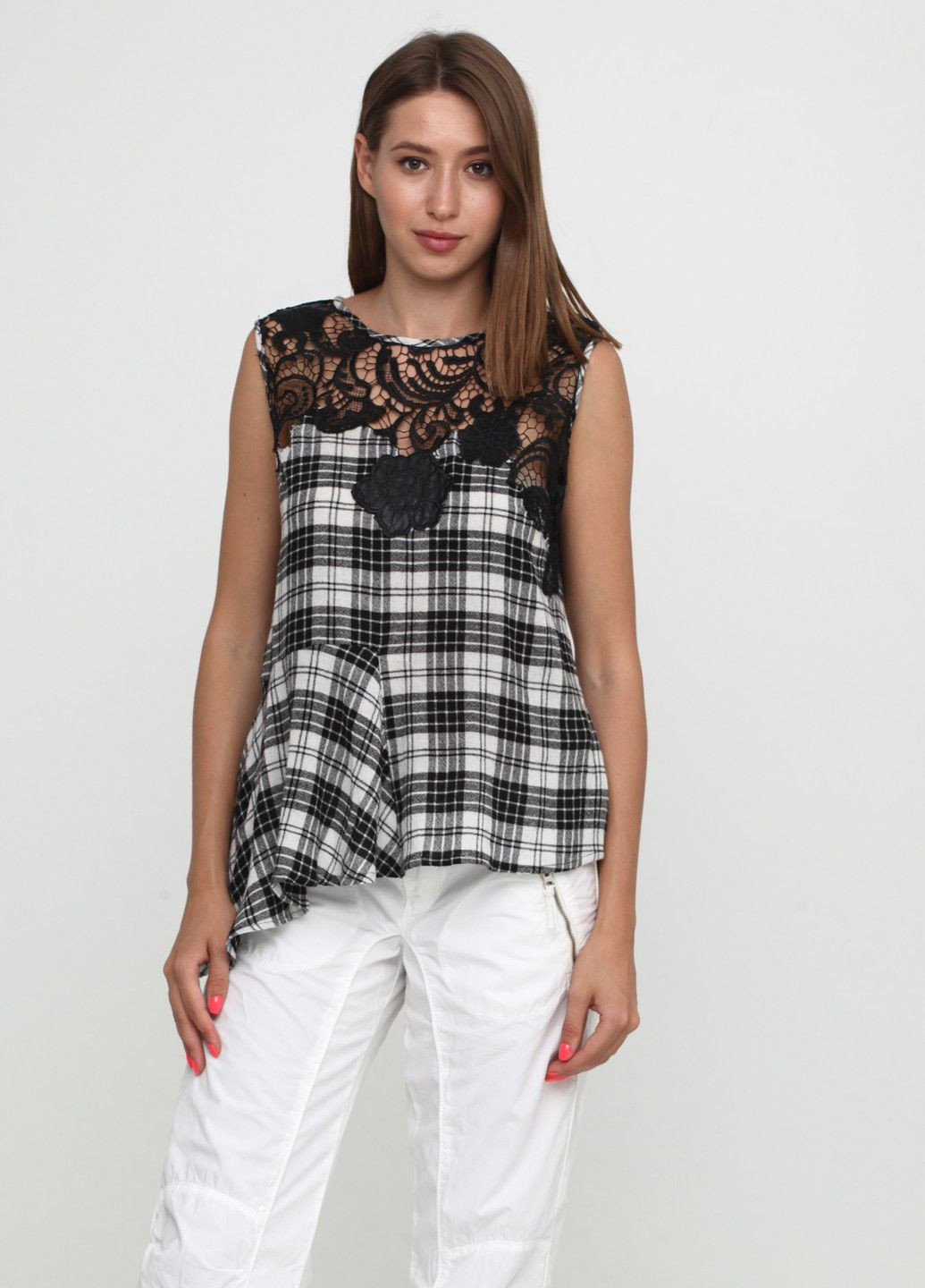 Туніка Чорно-білий в клітинку Liu-Jo (322029083)