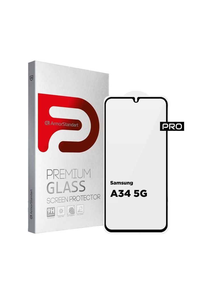 Стекло защитное Pro Samsung A34 5G Black (m462363) ArmorStandart Pro Samsung A34 5G (A346) Black (367065272)