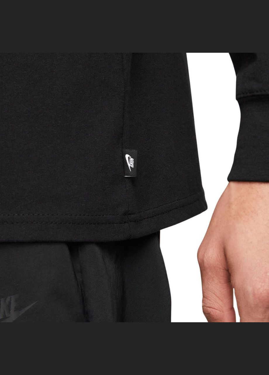 Черный демисезонный лонгслив Nike