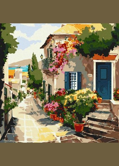 Картина по номерам "Дом у моря" 40х40 см Ідейка (369787667)