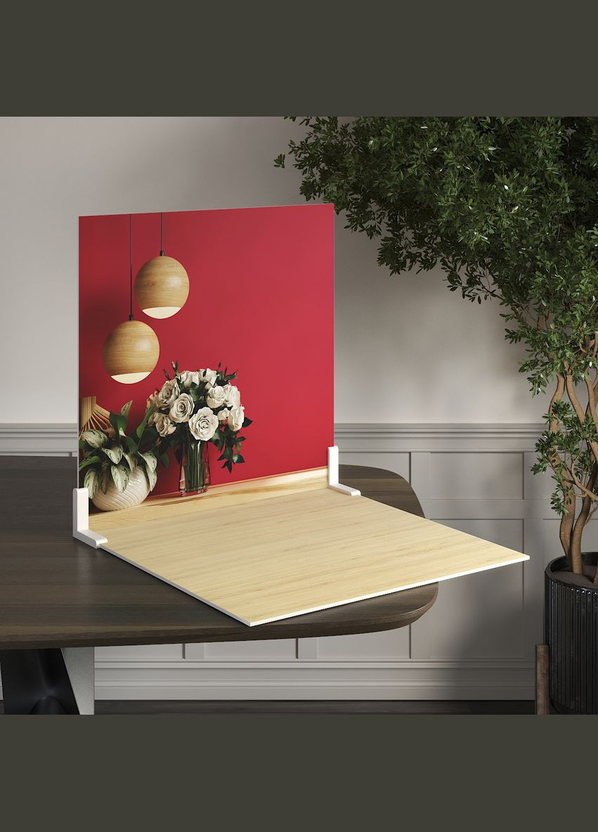 Пластиковый угловой 2D фотофон, 60x60 см - №62090 PolyPlast (354377459)