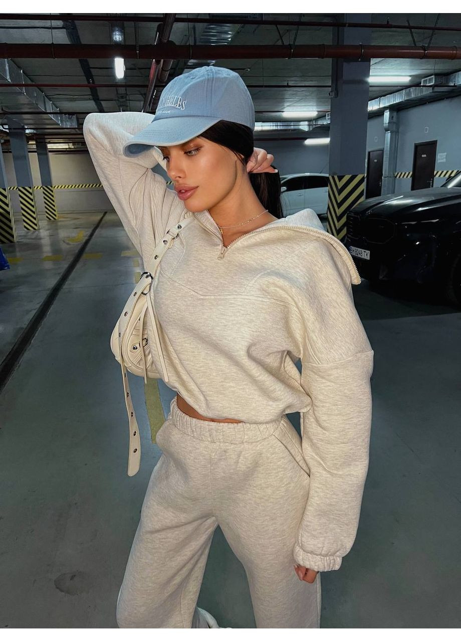 Костюм женский кофта с брюками турецкая тринитка на флисе No Brand (361678834)