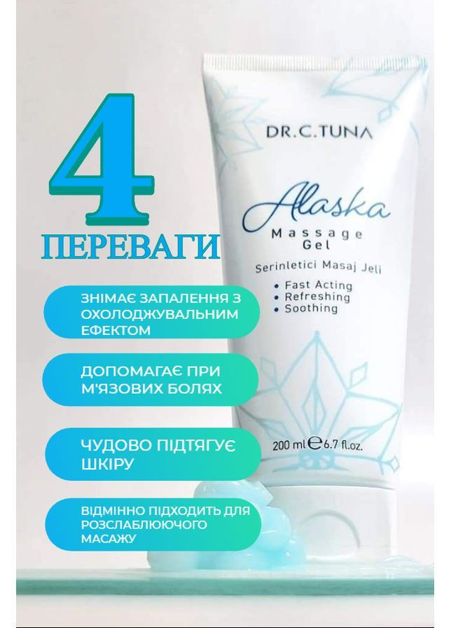 Охолоджувальний масажний гель Alaska 210 ml Farmasi (365783114)