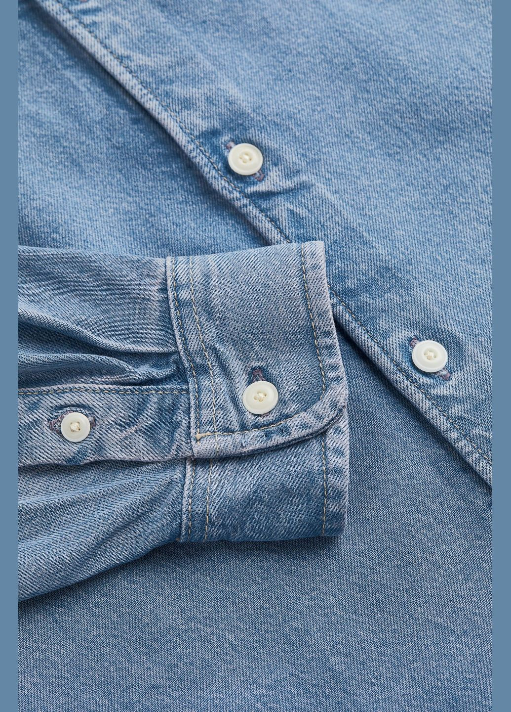 Сорочка джинсова оверсайз H&M (291240778)