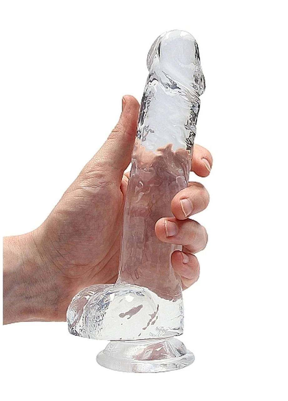 Фалоімітатор Dildo 8" Transparent RealRock (383347843)