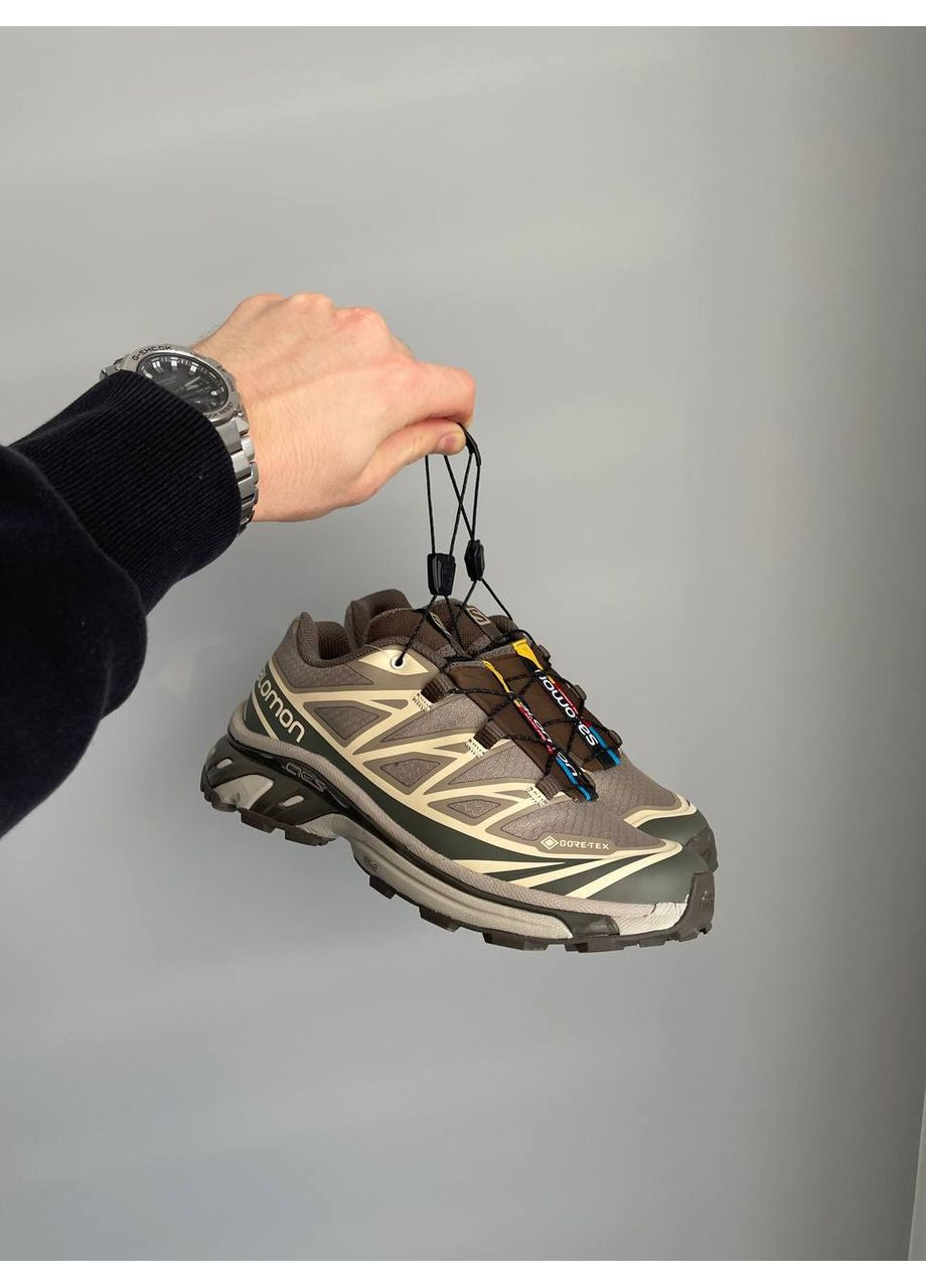 Кросівки жіночі і чоловічі Salomon XT-6 Gore-Tex Brown | Саломон ХТ-6 коричневі No Brand коричневі демісезони (361312737)