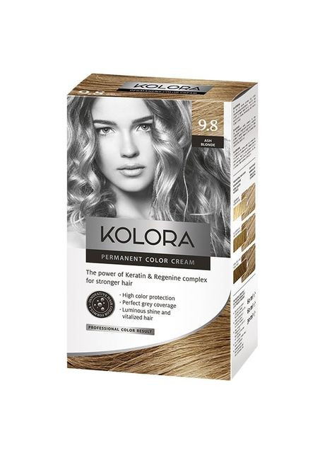 Фарба для волосся KOLORA 9.8 пепельний блонд, 50 мл. Aroma (292559328)