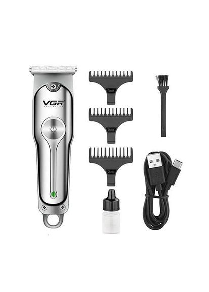 Машинка для стрижки волосся акумуляторна V-071 тример для бороди та вусів, окантувальна машинка VGR (364664574)