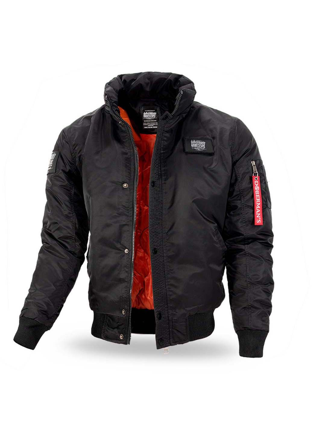 Черная зимняя куртка Dobermans Aggressive